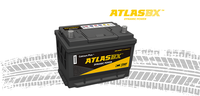 ATLASBX Dynamic Power automotive battery with Calcium Plus technology